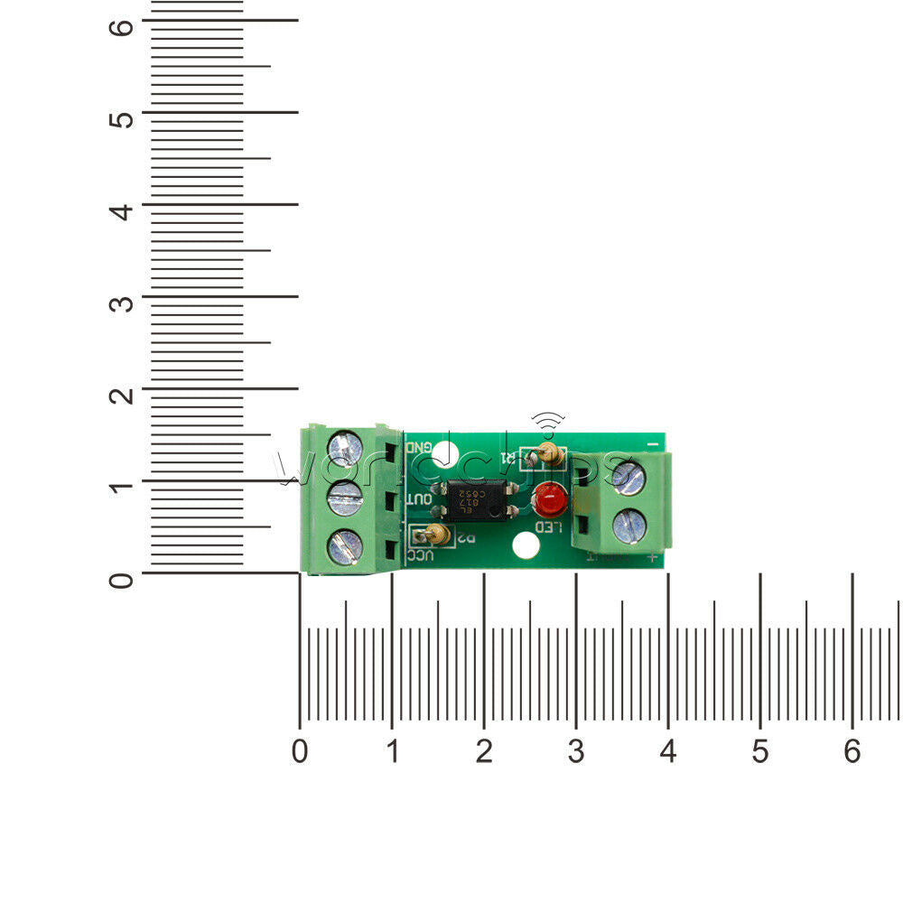 80KHz 1-Channel Optocoupler Isolation Module Input 12V No Din Rail Holder PLC