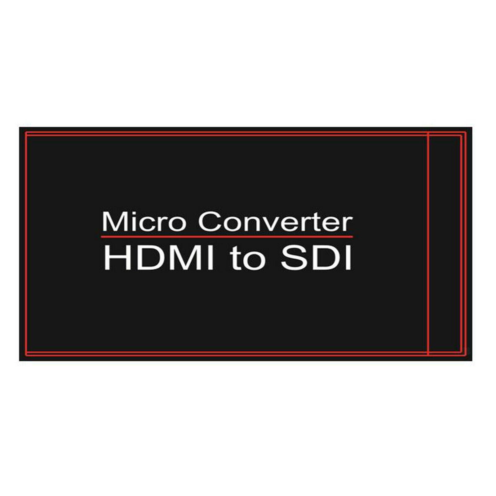 1080P HDMI to SDI Converter Audio Embedder Support 3G-SDI for Camera Gray