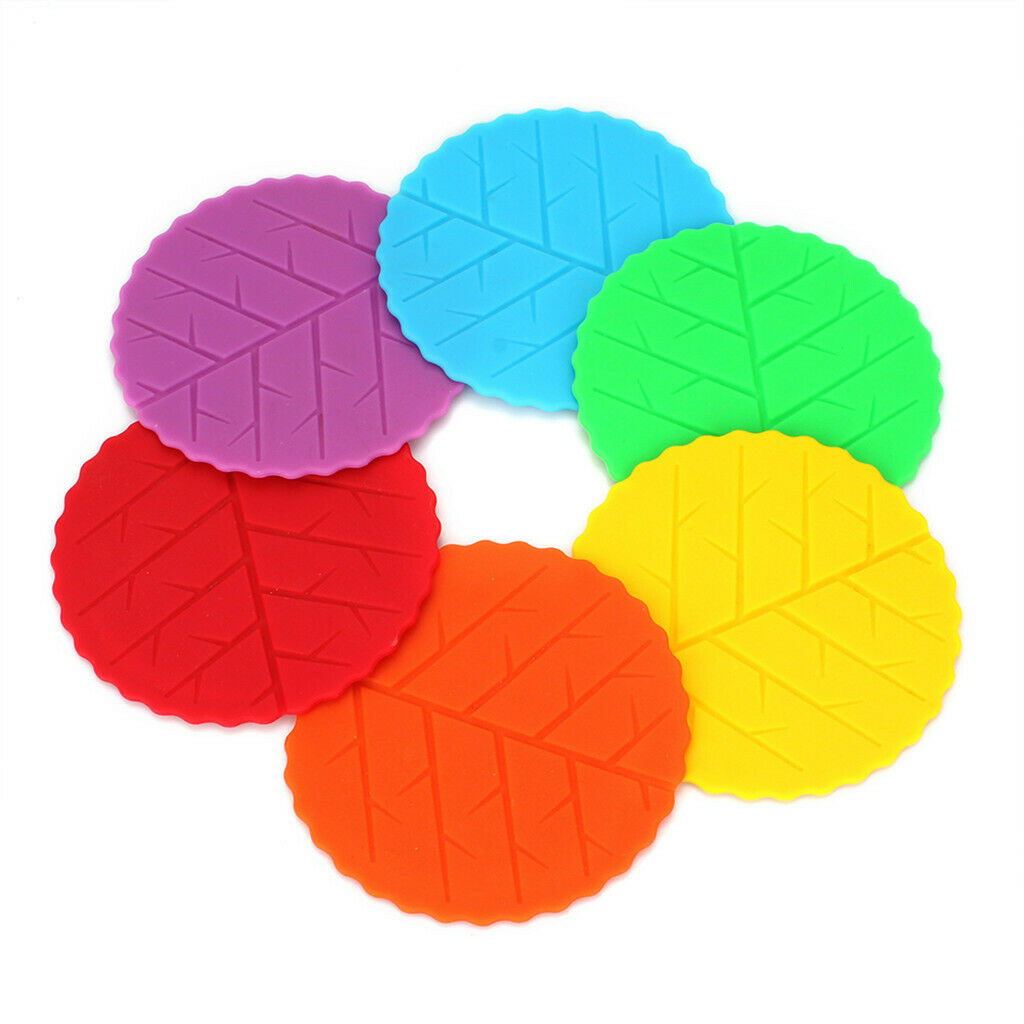 Cactus Drinks Coaster Silicone Cup Tea Mat Holder Mug Glasses Set Colorful