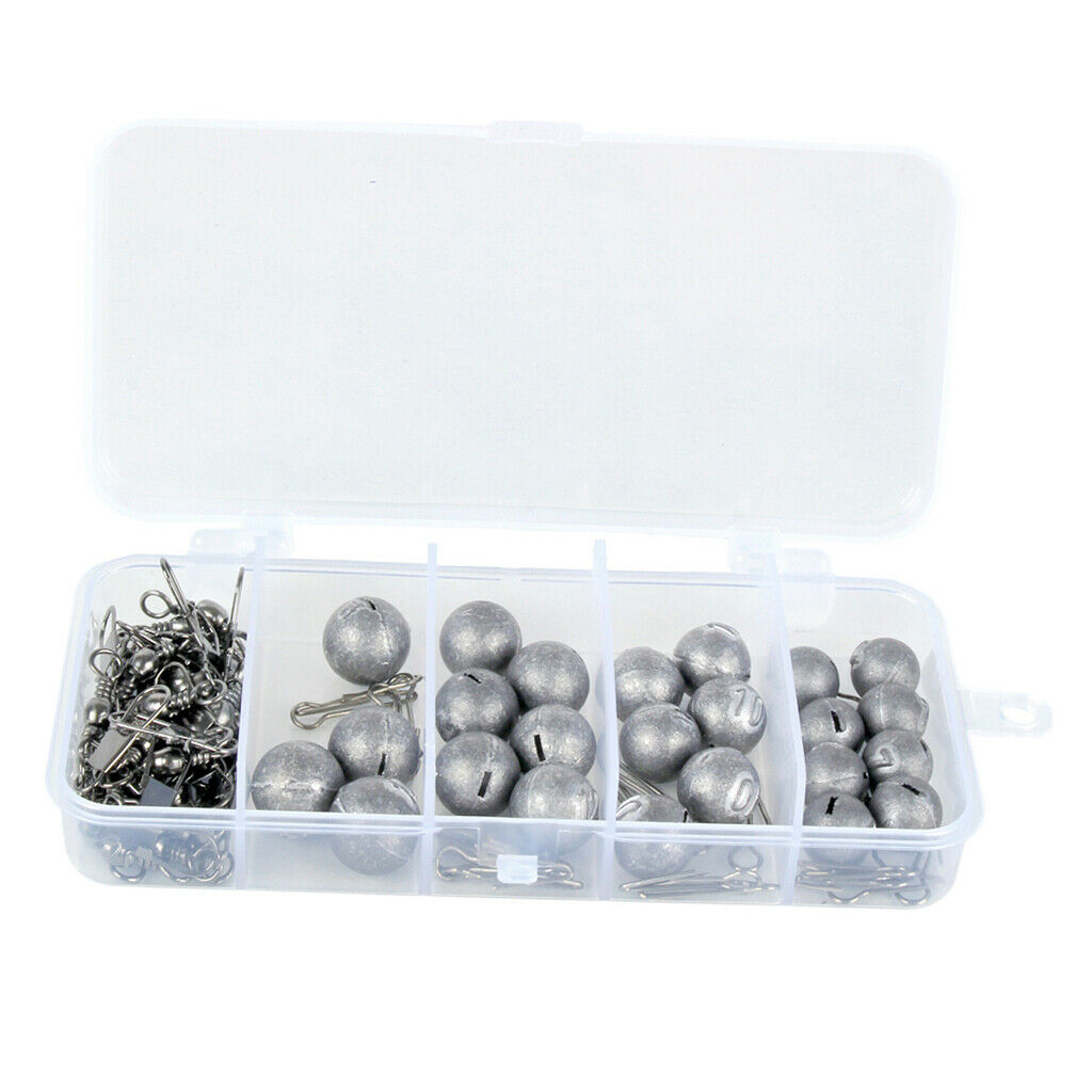 Fishing Weights Sinkers Kit Quick Insert Recyclable Fishing Accessories