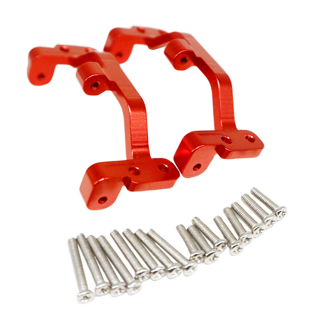 2pcs Alum Alloy 1:12 Pull Rod Base Seat for D90 MN-90 MN-91 RC Car Parts Red