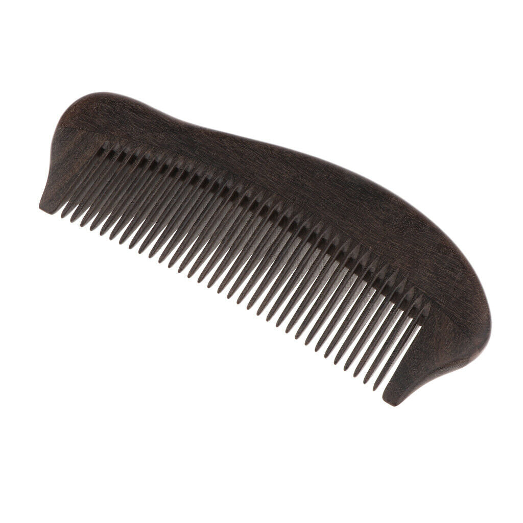 Exquisite Fine Teeth Detangling Wooden Comb Reduce Hair Breakage Split Ends