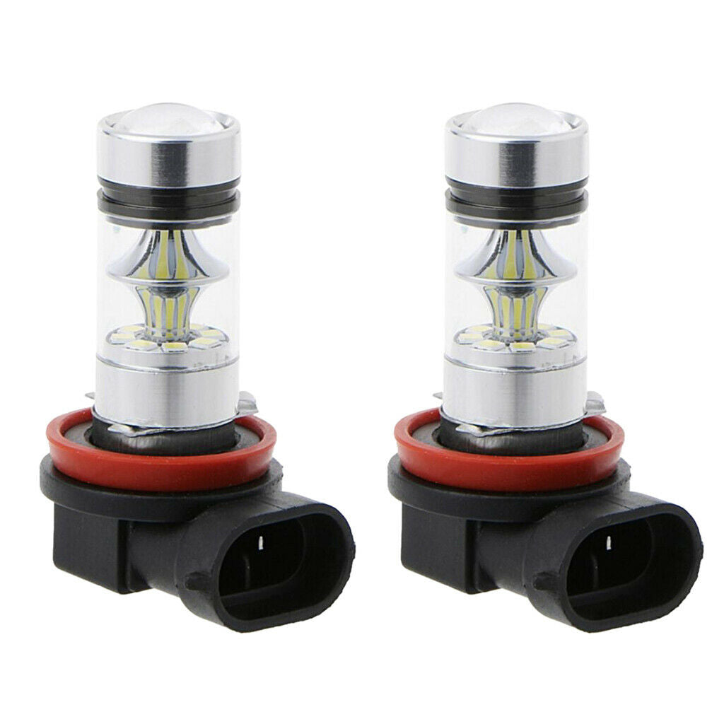 2x Aluminum Alloy Housing H11 H8 H9 20LED Daytime Fog Driving Light Ice Blue