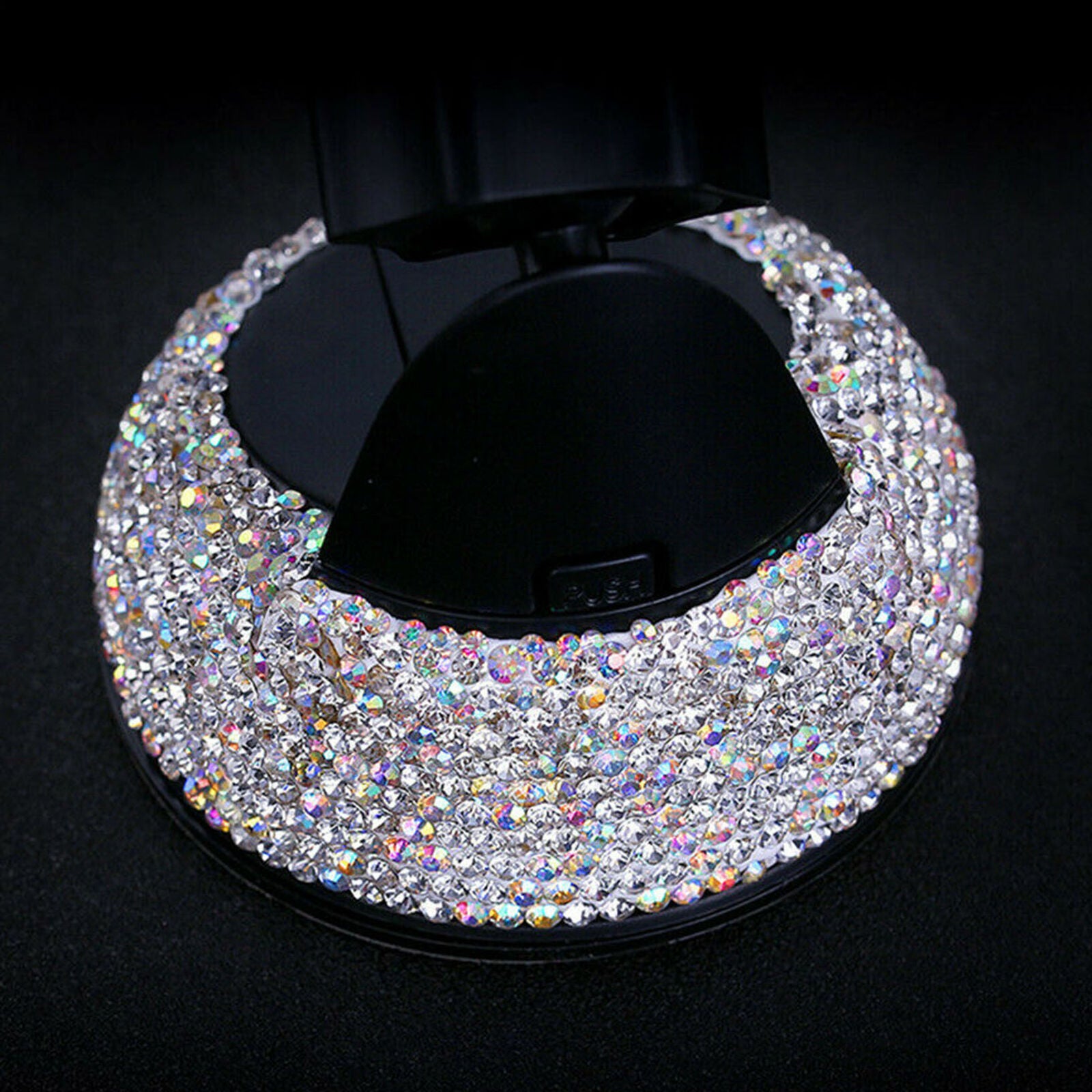 1Pcs Car Phone Holder Dashboard Stand Crystal Bling Girls Interior Accessories