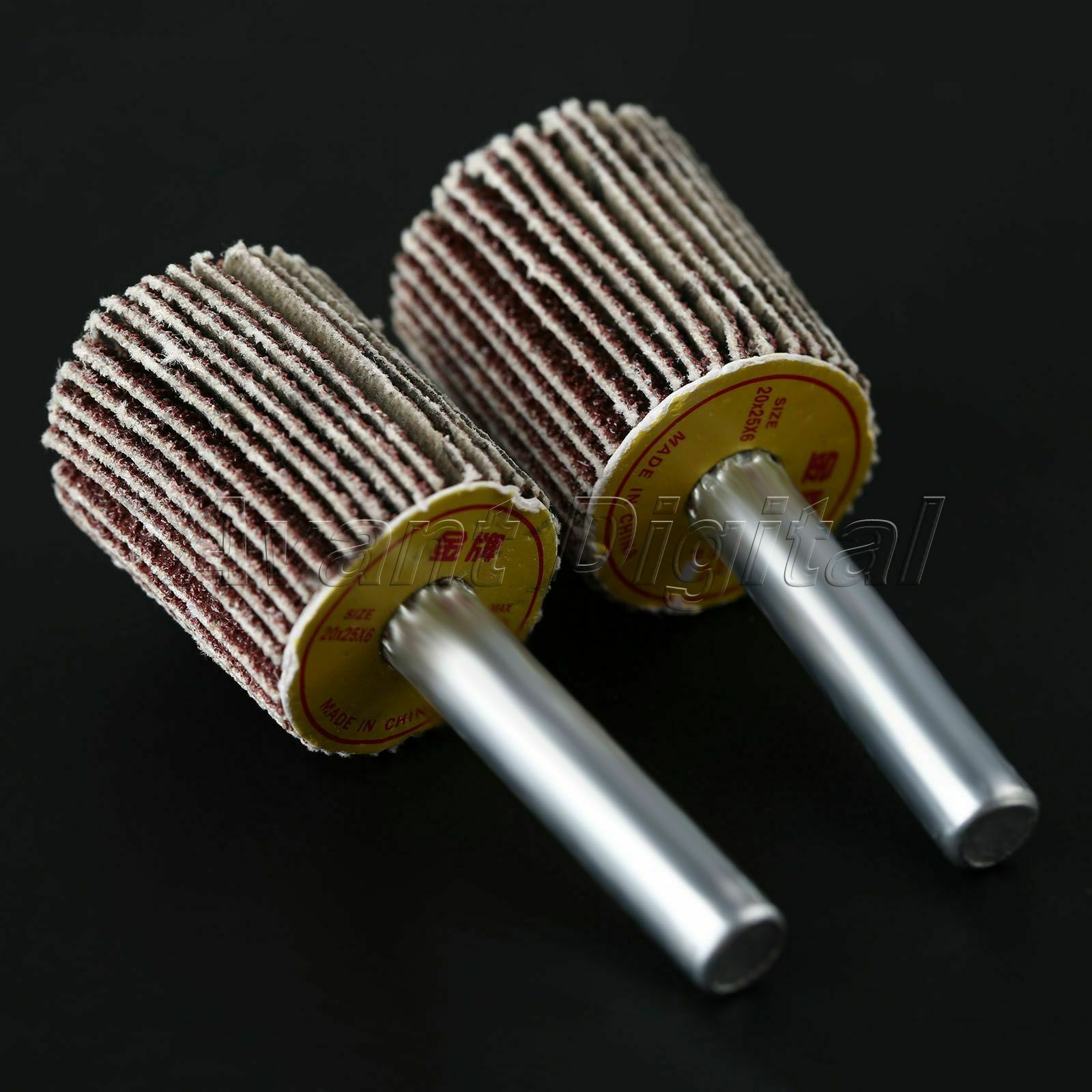 10x 80 Grit Sanding Grinding Flap Wheel Abrasive Woodworking Grinder Rotary Tool