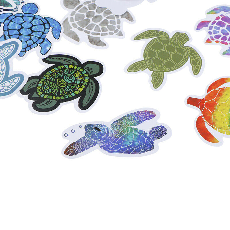 41Pcs Sea Turtle Stickers Cartoon Stickers Pack For Skateboard Car Kids T.l8