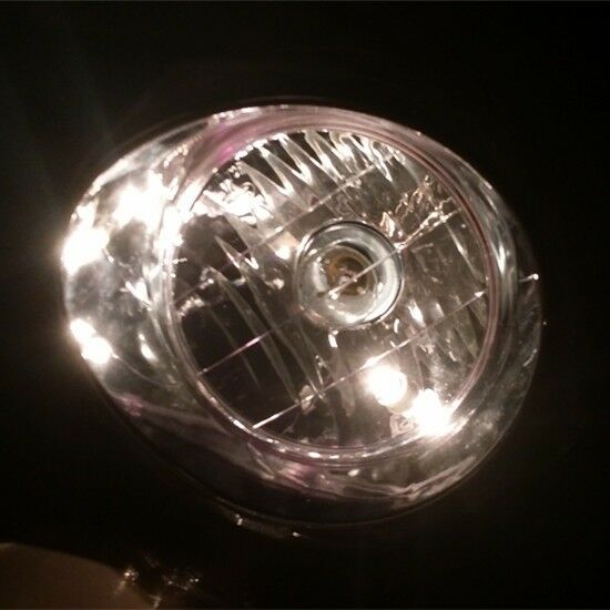 Motorbike Low/High Beam Headlight Bullet Light Bracket Cruiser Chopper Touring
