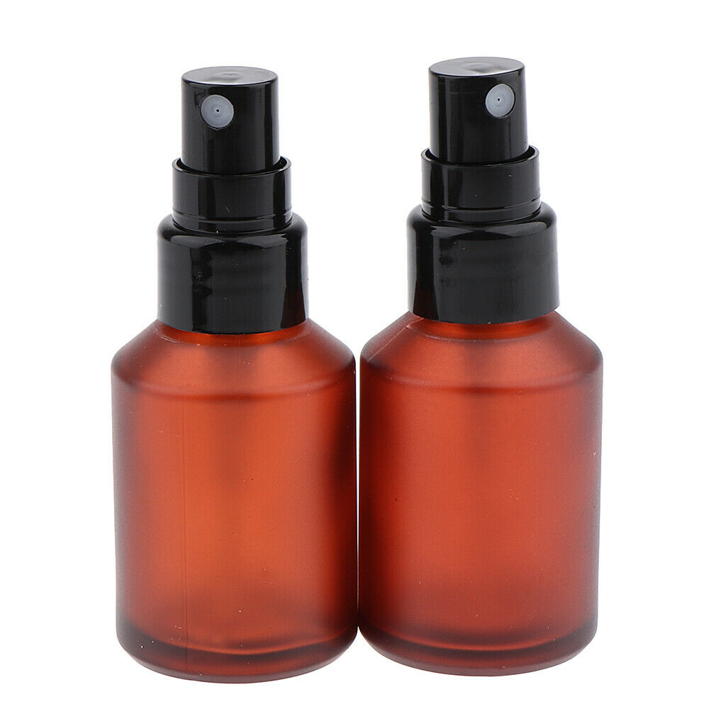 8Pcs 4 Size Refillable Travel Empty Glass Perfume Spray Bottle Atomizer Pump