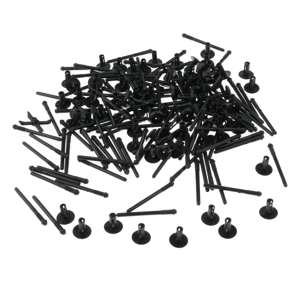 200 X Auto Body Clips Blind Rivets Clip  Flare Rocker Moulding Clip