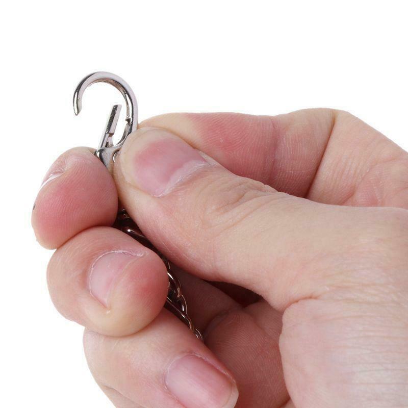 Long Metal Wallet Chain Leash Pant Jean Keychain Ring Clip Men's Hip Hop Jewelry