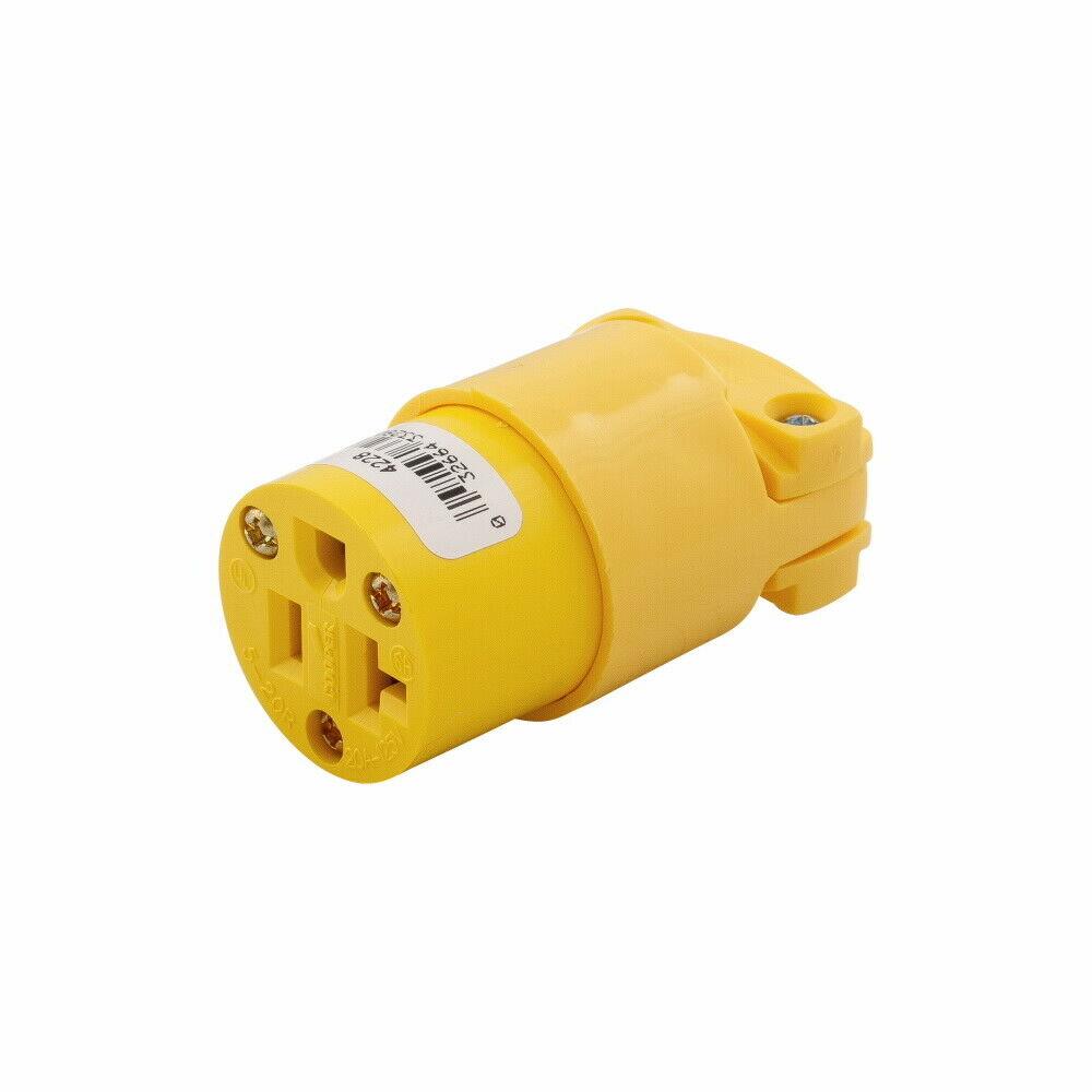 1pcs-COOPER 4228 20A 125V Commercial Grade Thermoplastic Vinyl Connector
