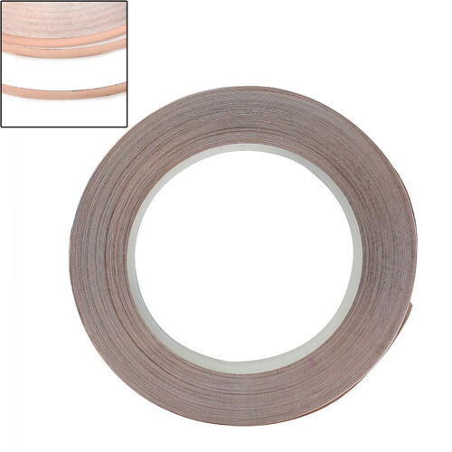 1 Roll 5mm x30m Single-Sided Conductive Self Adhesive Copper Heat Insulation