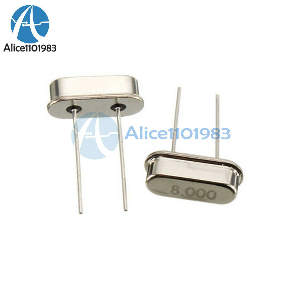 100PCS 8MHz /8.000 MHZ Crystal Oscillator HC-49S 8MHz