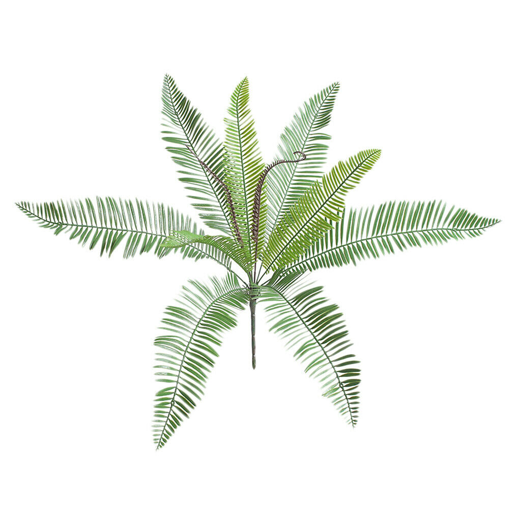 Artificial Cycas Leaves Branch Cycas Fern Leaf  With Metal Frame