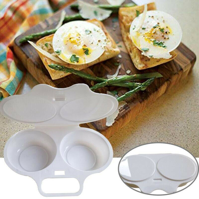 Kitchen Microwave Oven Round Shape Egg Steamer Cooking Mold Egg Poacher Egg DEAU
