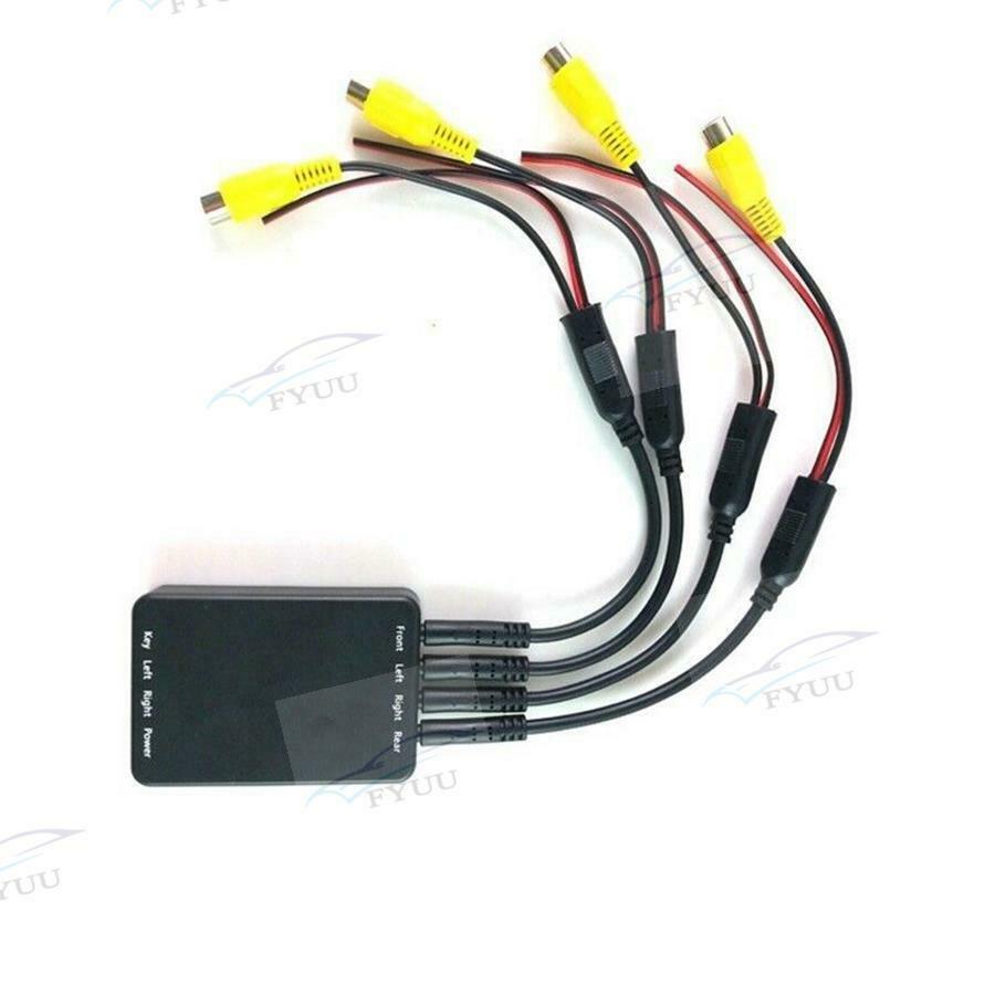 360° Car Parking Panoramic View Rearview 4 Way Camera Control Box System Kit