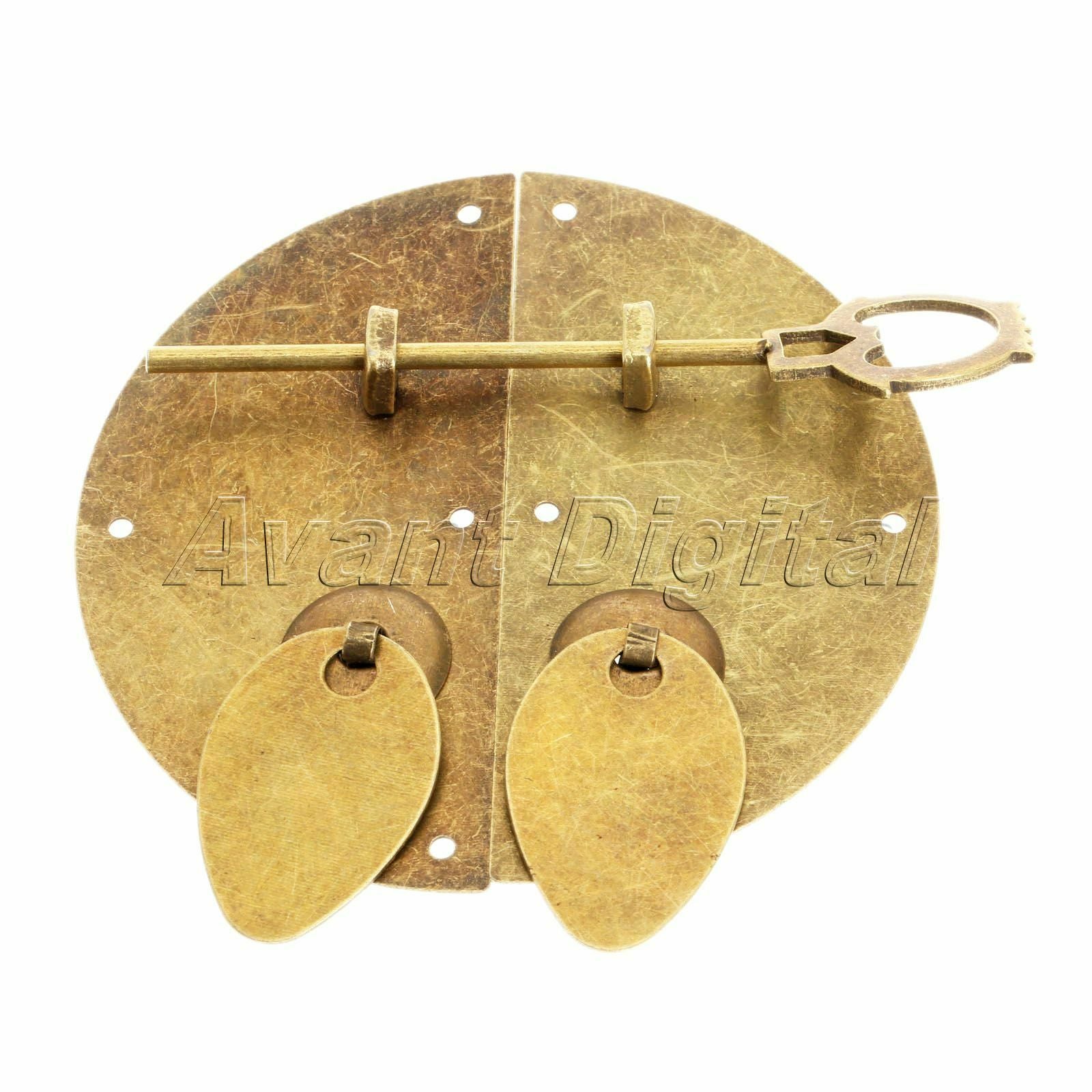Ancient Type  Furniture Door Knocking Pull Lock LatchHardware with Bolt Unique