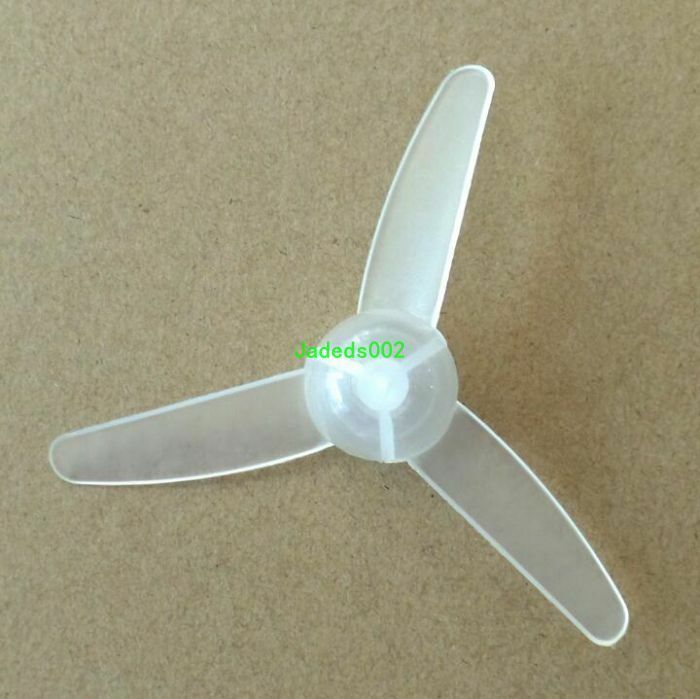 1pcs 80mm Transparent plastic small fan HM propeller