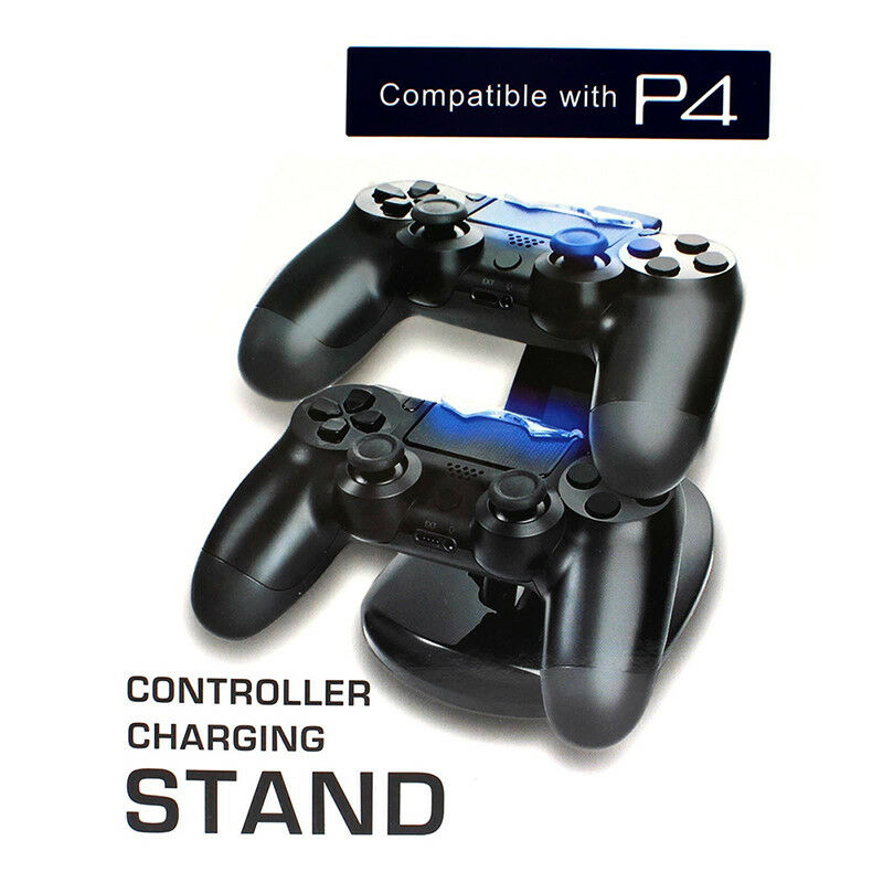 Dual USB Controller Charger Charging Stand Station Dock for PS4 Dualshock LED XC