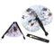 1x Chinese Paper Folding Hand Fan Oriental Floral Peacock Party Wedding Gifts Tt