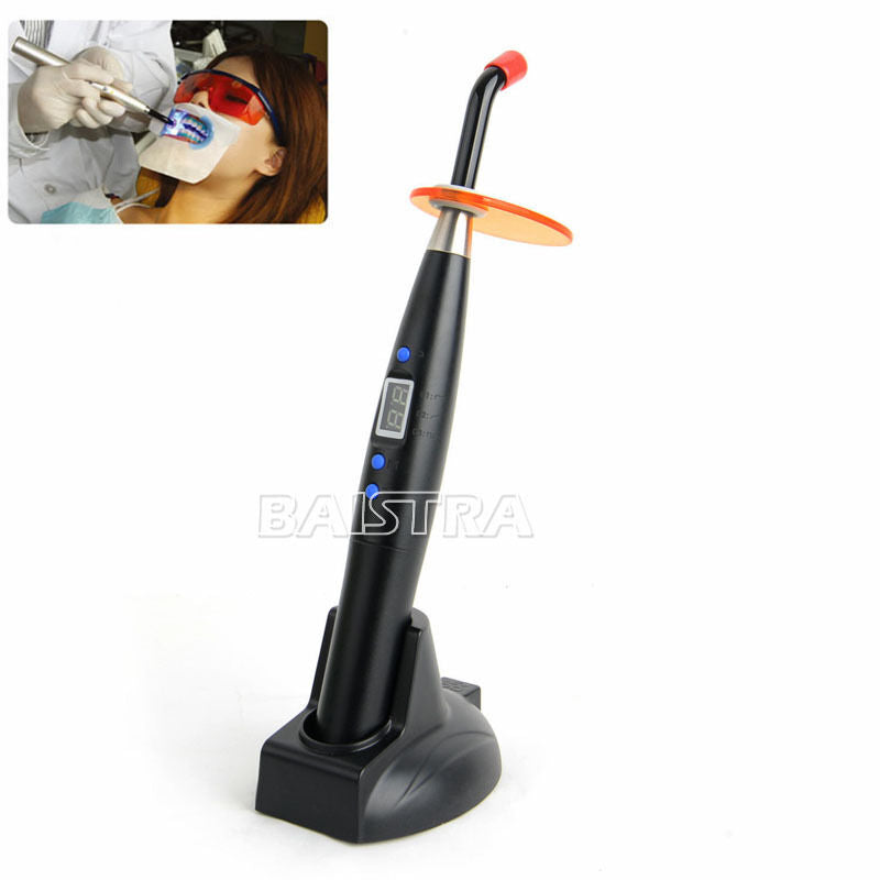 Woodpecker Style Dental LED Curing Light Lamp Teeth Whitening Black