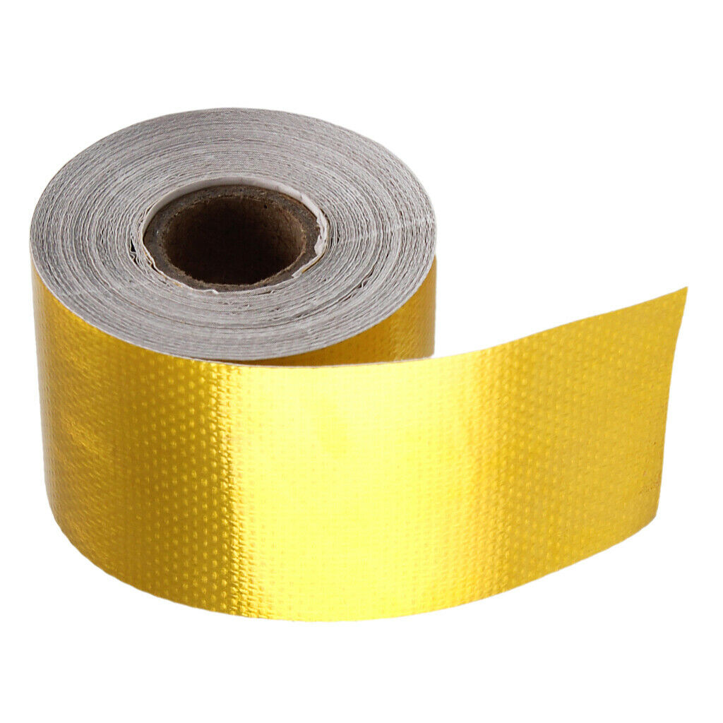 High Temperature Reflective Heat Shield Exhaust Manifold Wrap Roll 2" x 10M
