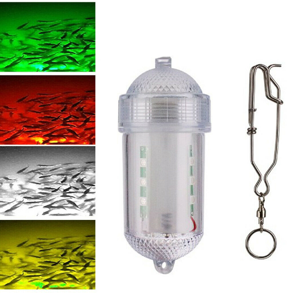 Underwater Deep Drop Fishing Light Attract Indicator Lure LED Lamp Bait Strobe -
