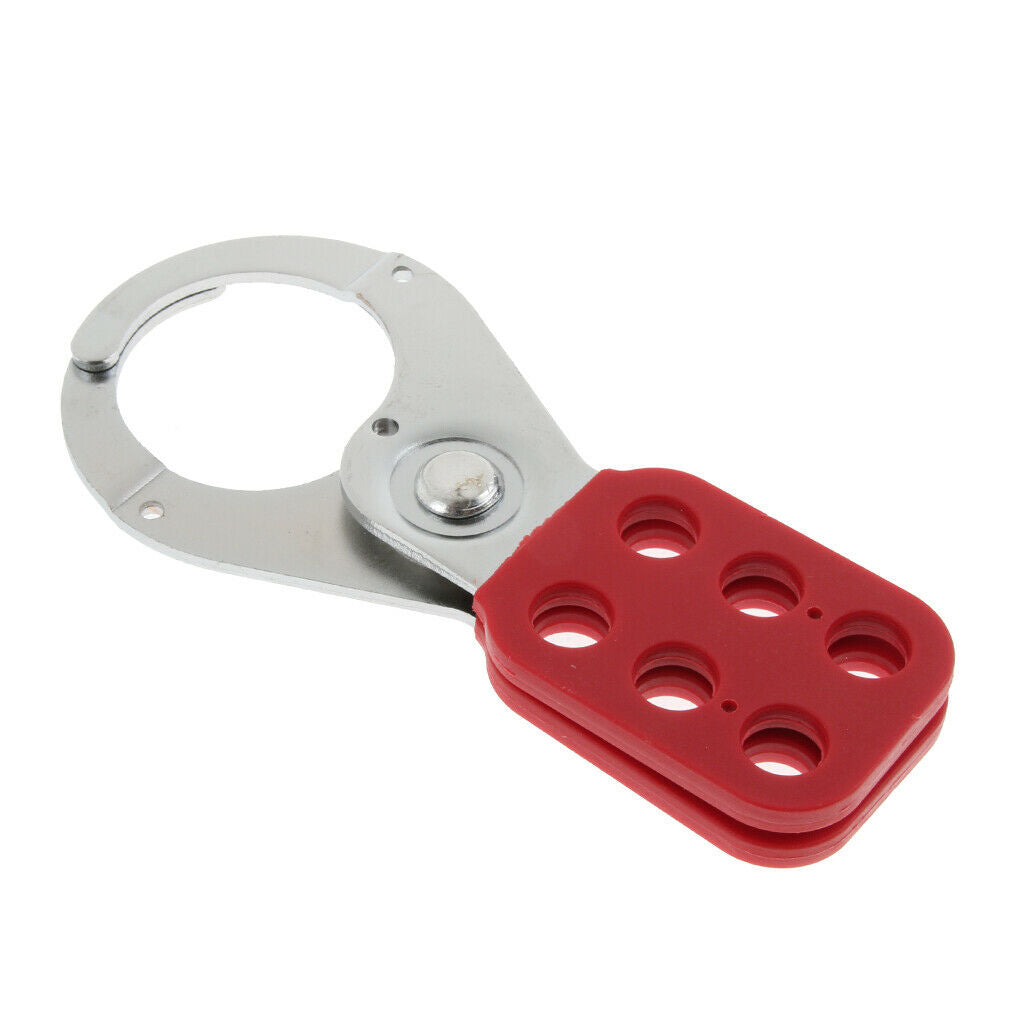 Steel Heavy Duty Lockout Tag Out Hasp Kit Safty Clamp 1.5 in for Padlocks