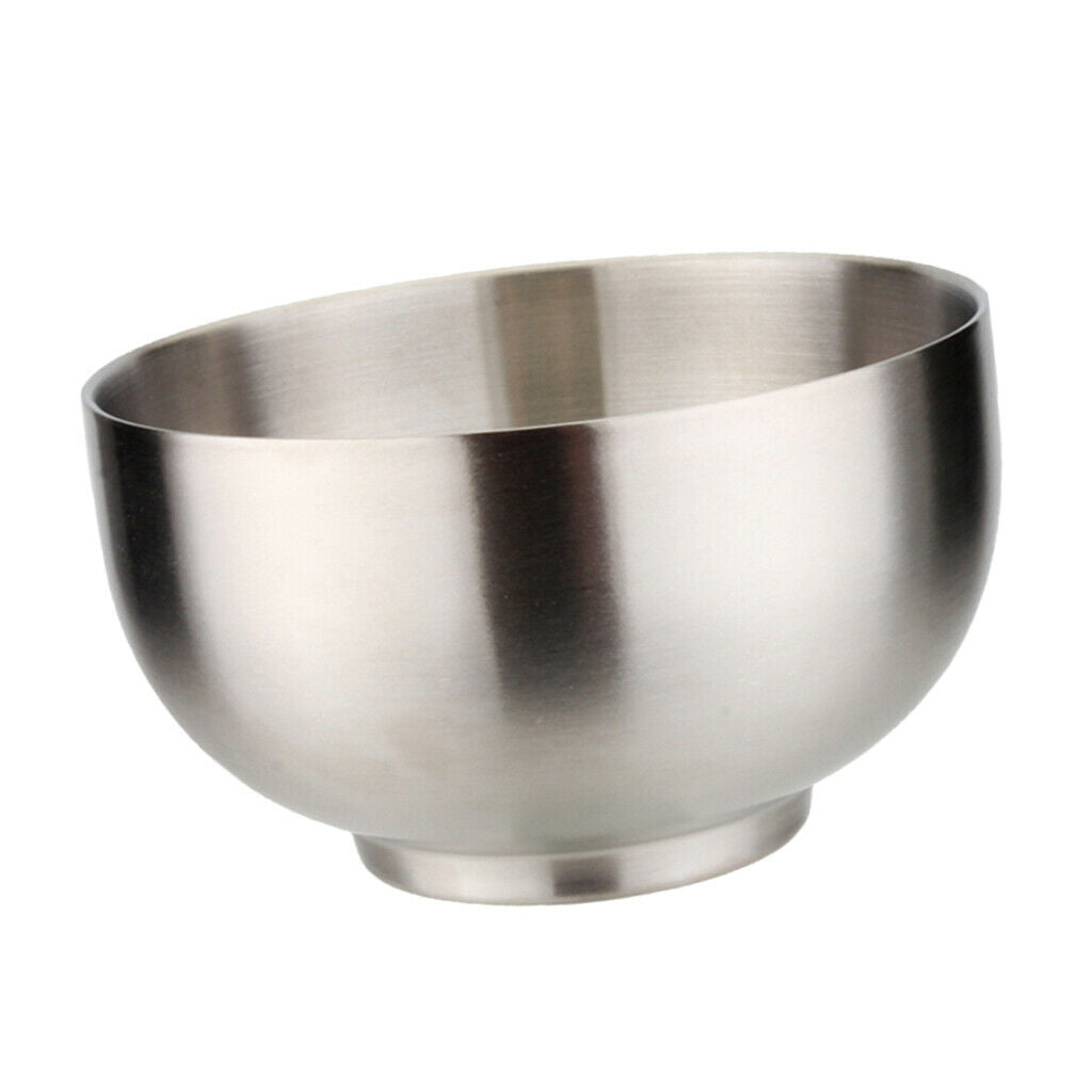 2 Pieces Stainless Steel Bowl Double Walled Soup Serving Bowl 5.5 Inch