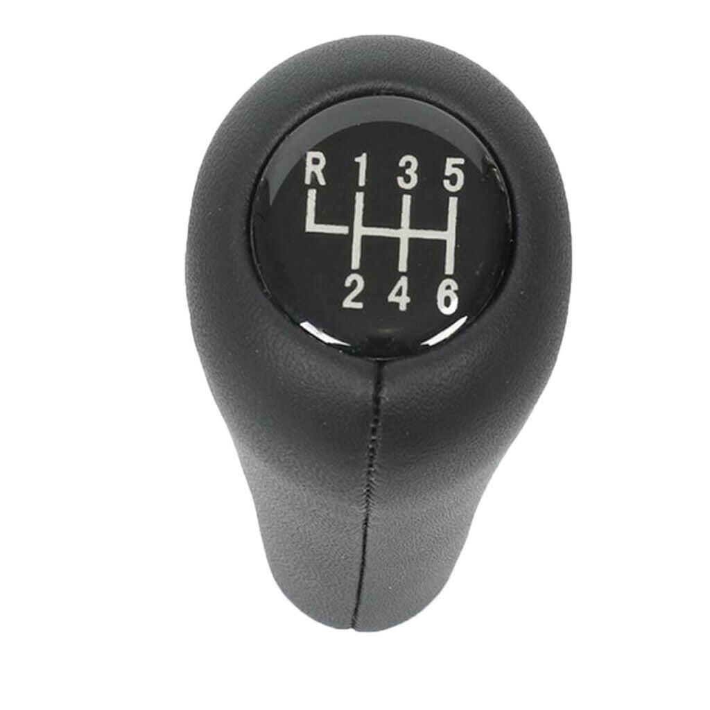 6 Speed Leather Gear Shift Knob Shift Lever Handball for BMW 5 7 Series