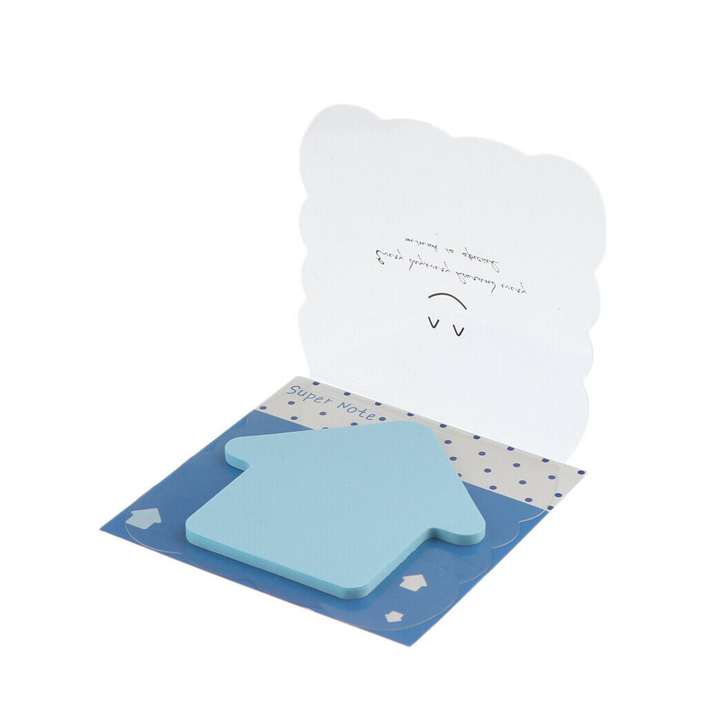 1Pcs Sticky Marker Pads Office Supplies Blue Self-Adhesive Stick Notes Memo Pads