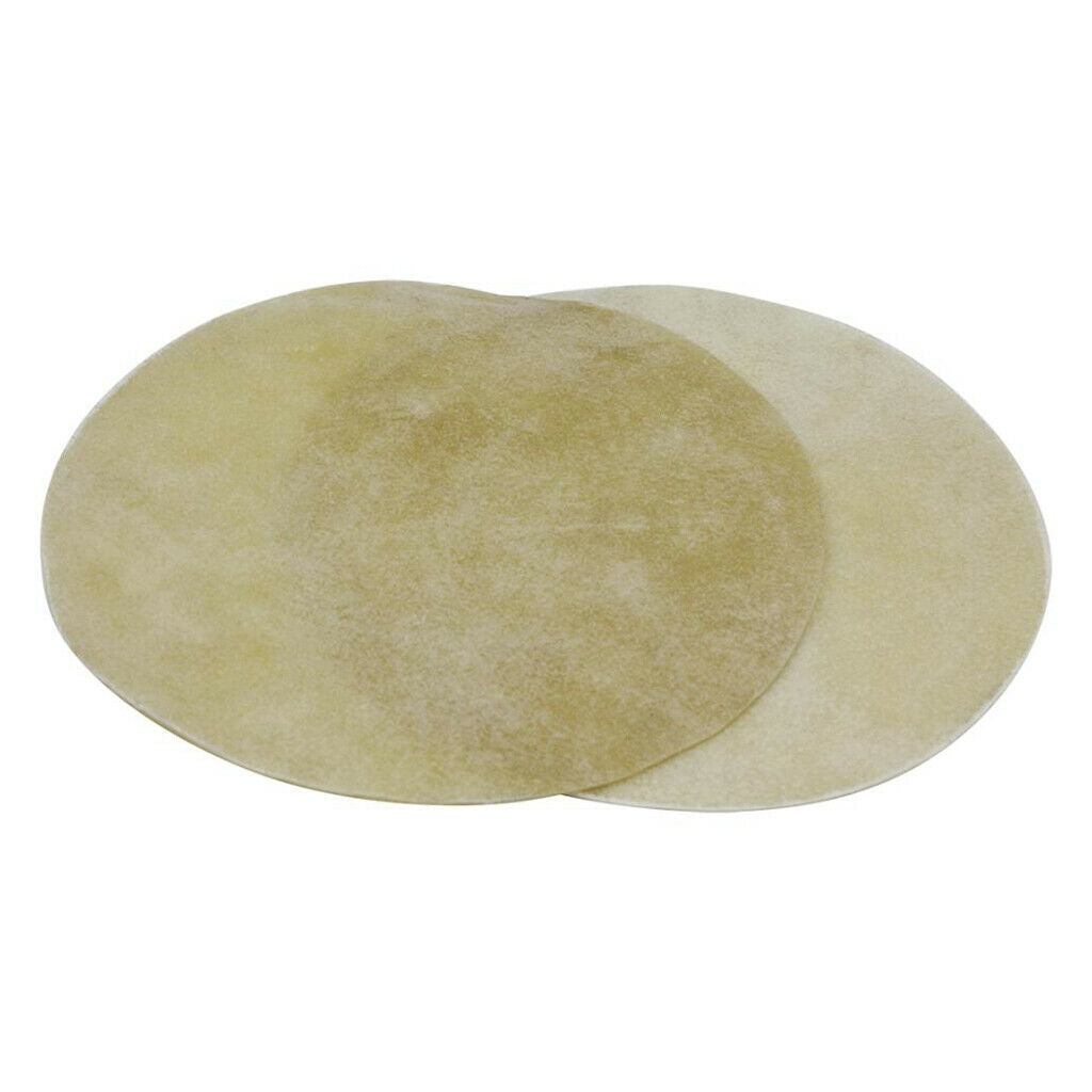 Set of 2 Drum Head Buffalo Skin 33cm Round African Drums Replacement Parts