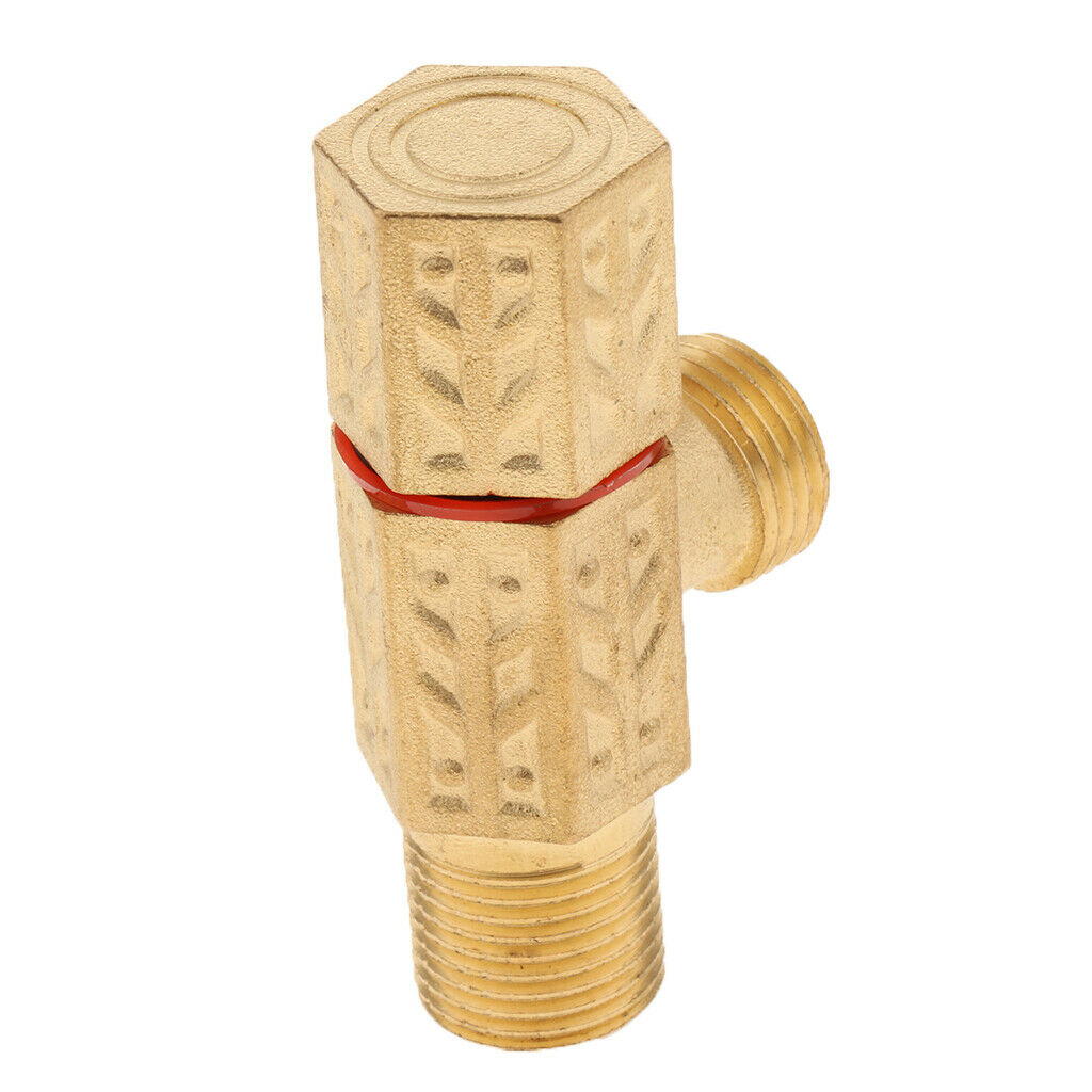 Brass Hose Fitting Connector Tee Tube Valve with Three Different Openings Quick