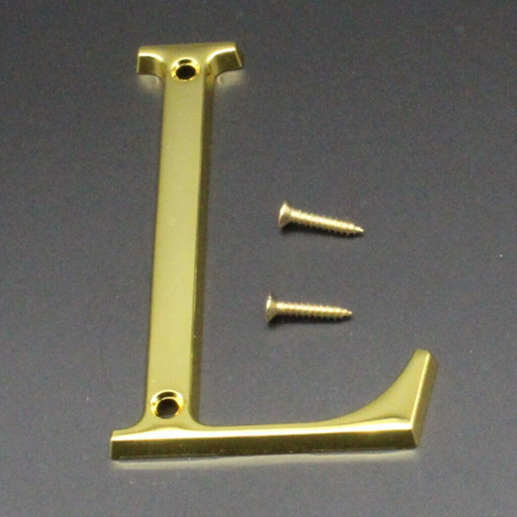 100mm Polished Door Numbers Alphabet Letter Floating House Door Number L