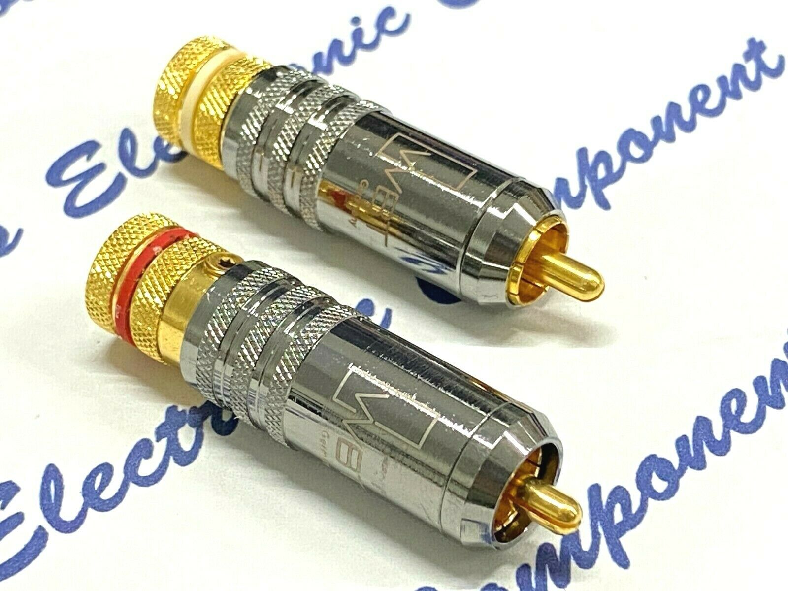 2pcs (1Pair) - WBT RCA WBT-0101  Male Plug / Connector NOS