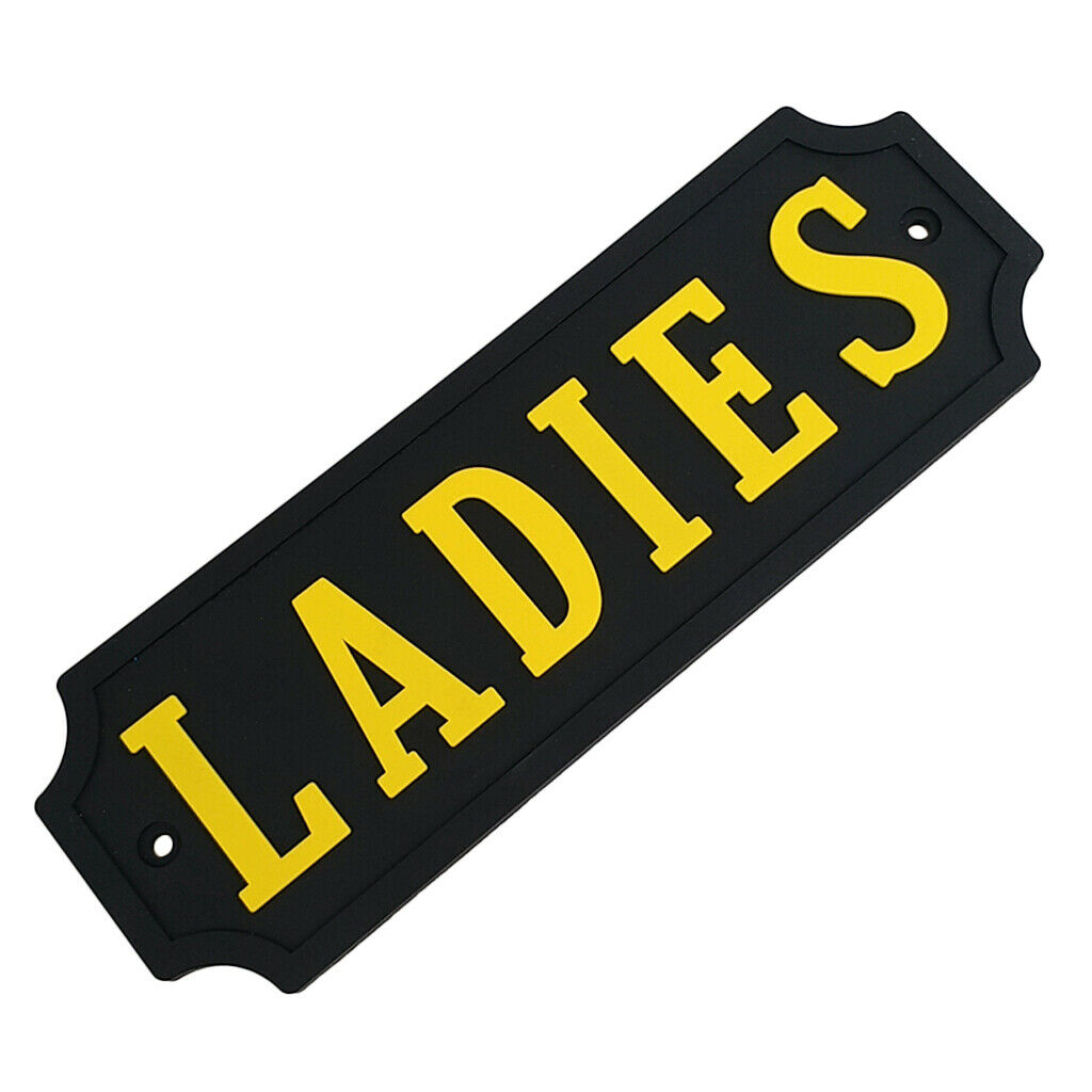 Ladies Restroom Sign, Women Locker Room Sign, 6.30 X 2.17 X 0.16inch, Bathroom