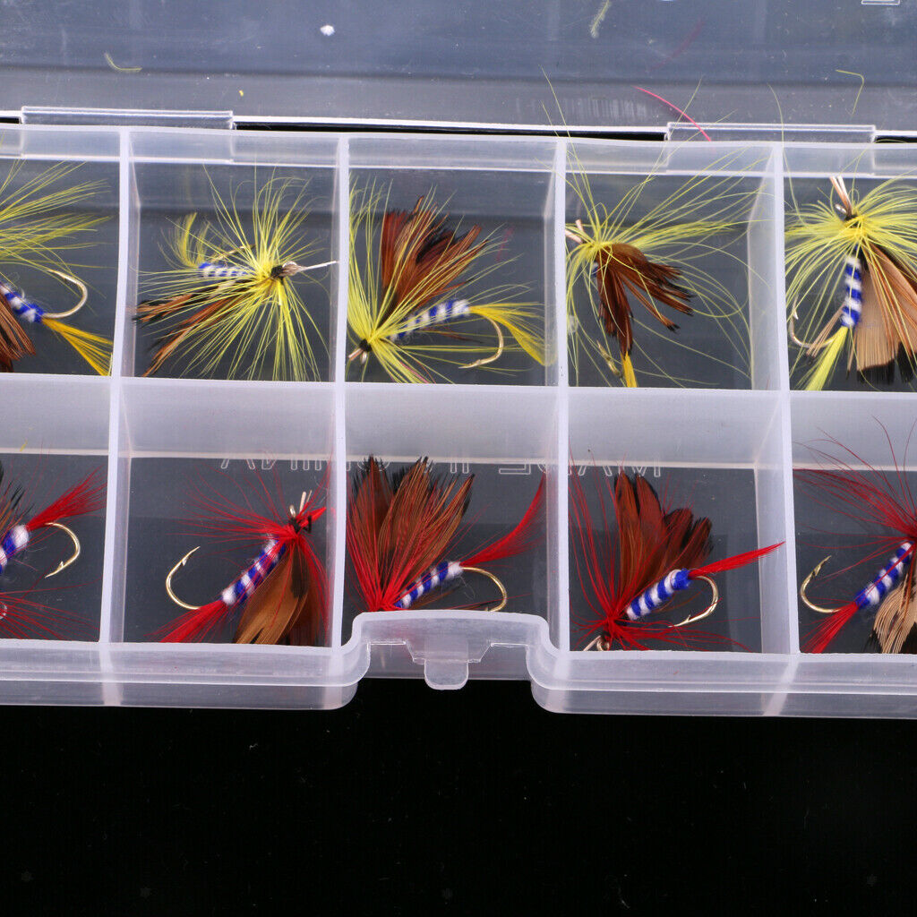 10Pcs Artificial Nymph Flies Bees Insects Flies Fly Fishing Flies Assortment