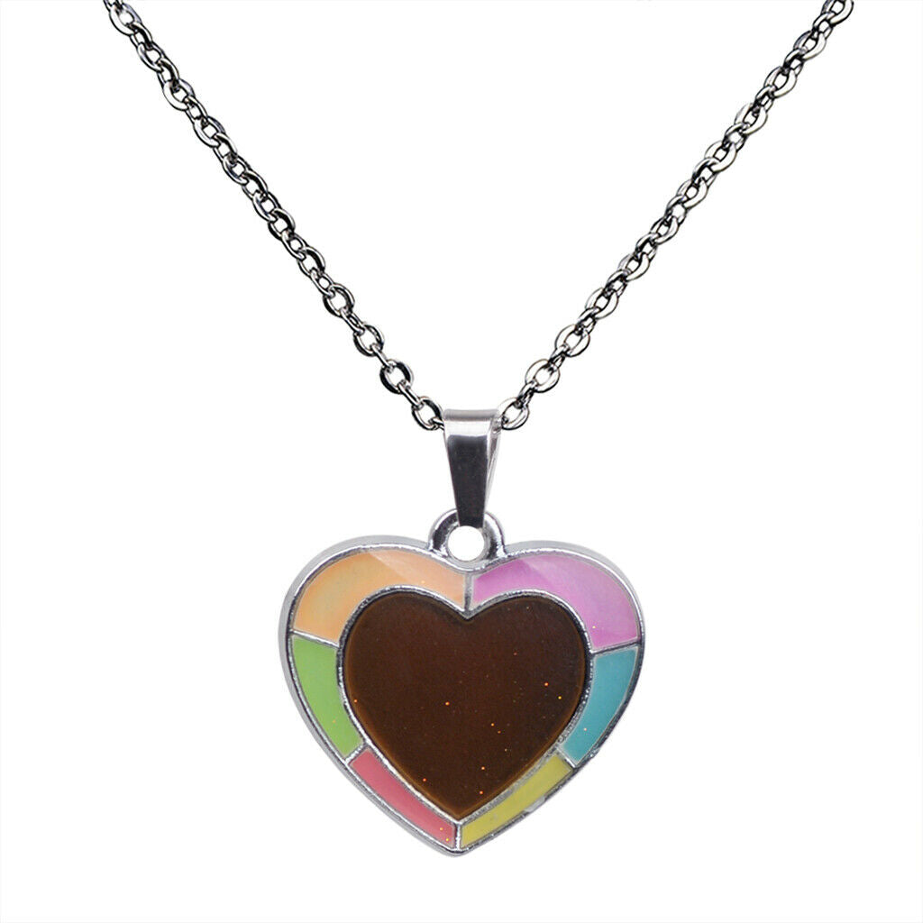 Color-changing Mood Necklace Women Lady Jewelry Wife Lover Valentines's Gift
