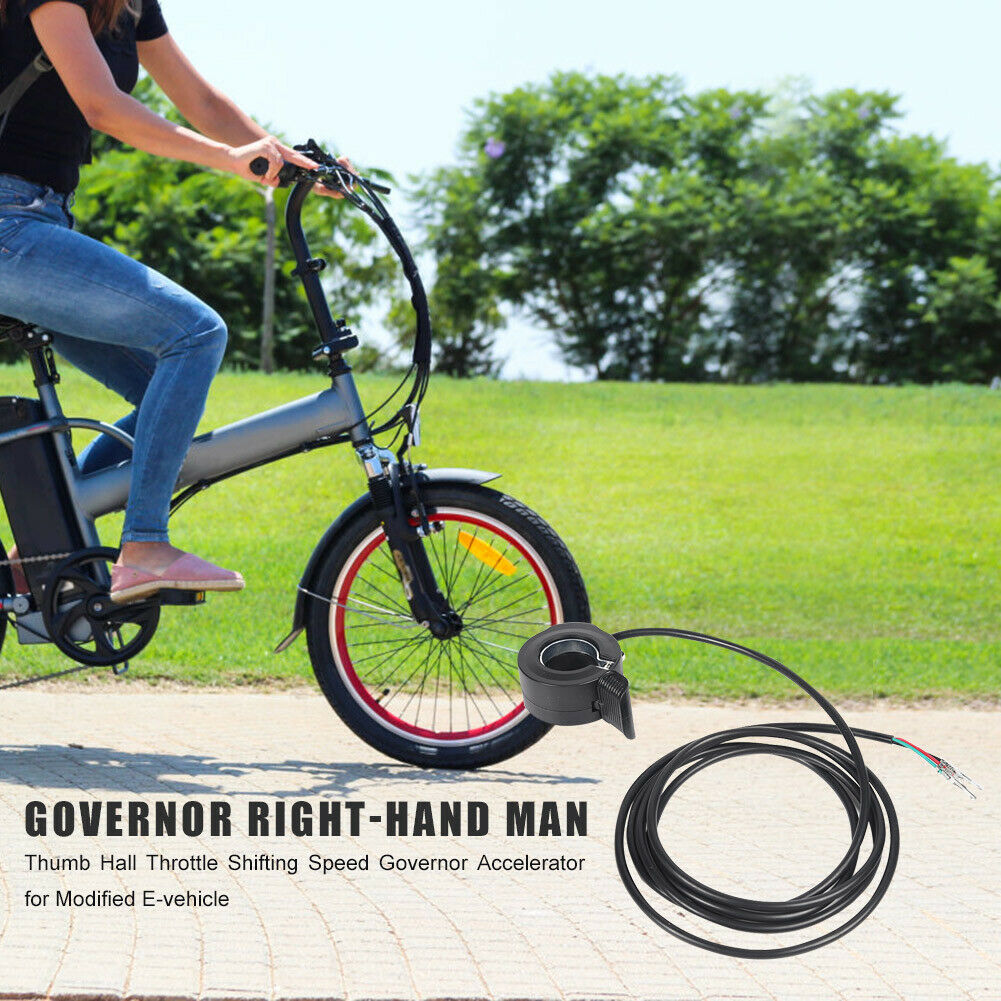 Left Right Thumb Throttle Speed Control Finger Switch for Electric Bicycle Bikes