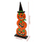 Spooky 3 Pumpkin Witch Hat Wooden Sign Halloween Party Table Topper Decoration