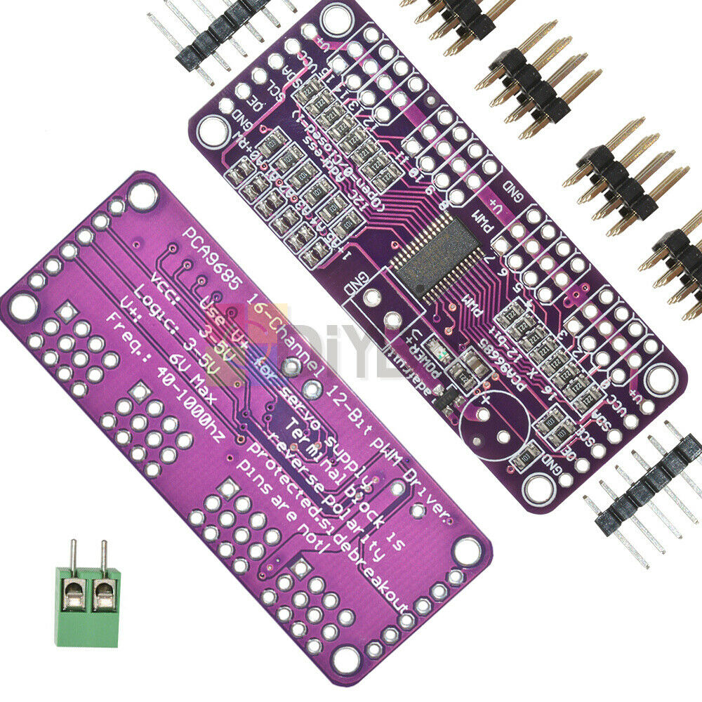 12 Bit CJMCU PCA9685 16 Channel PWM Servo Driver I2C Interface Arduino Raspberry