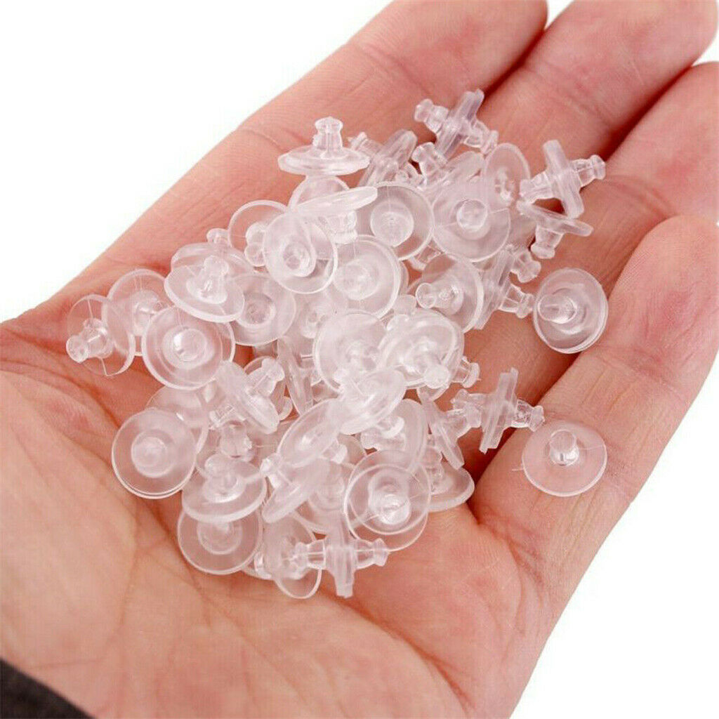 150 pcs Heavy Duty Rubber Earring Backs Stoppers Sleeves Holders Nut Sili.l8
