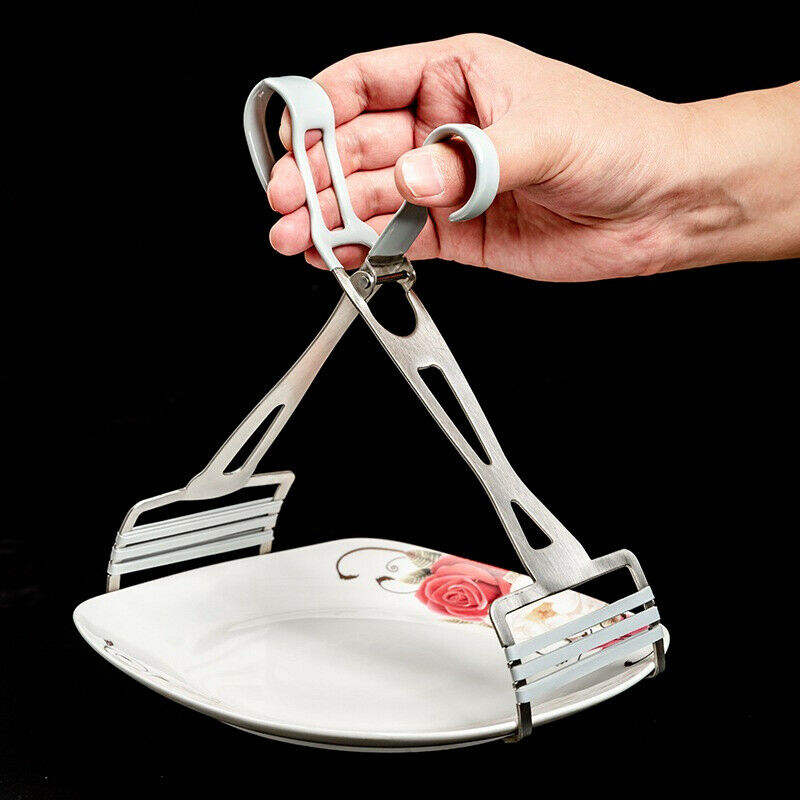 Household Pot Clips Anti-scalding Stainless Steel Bowl Clamp Lifter Dish TonFCA