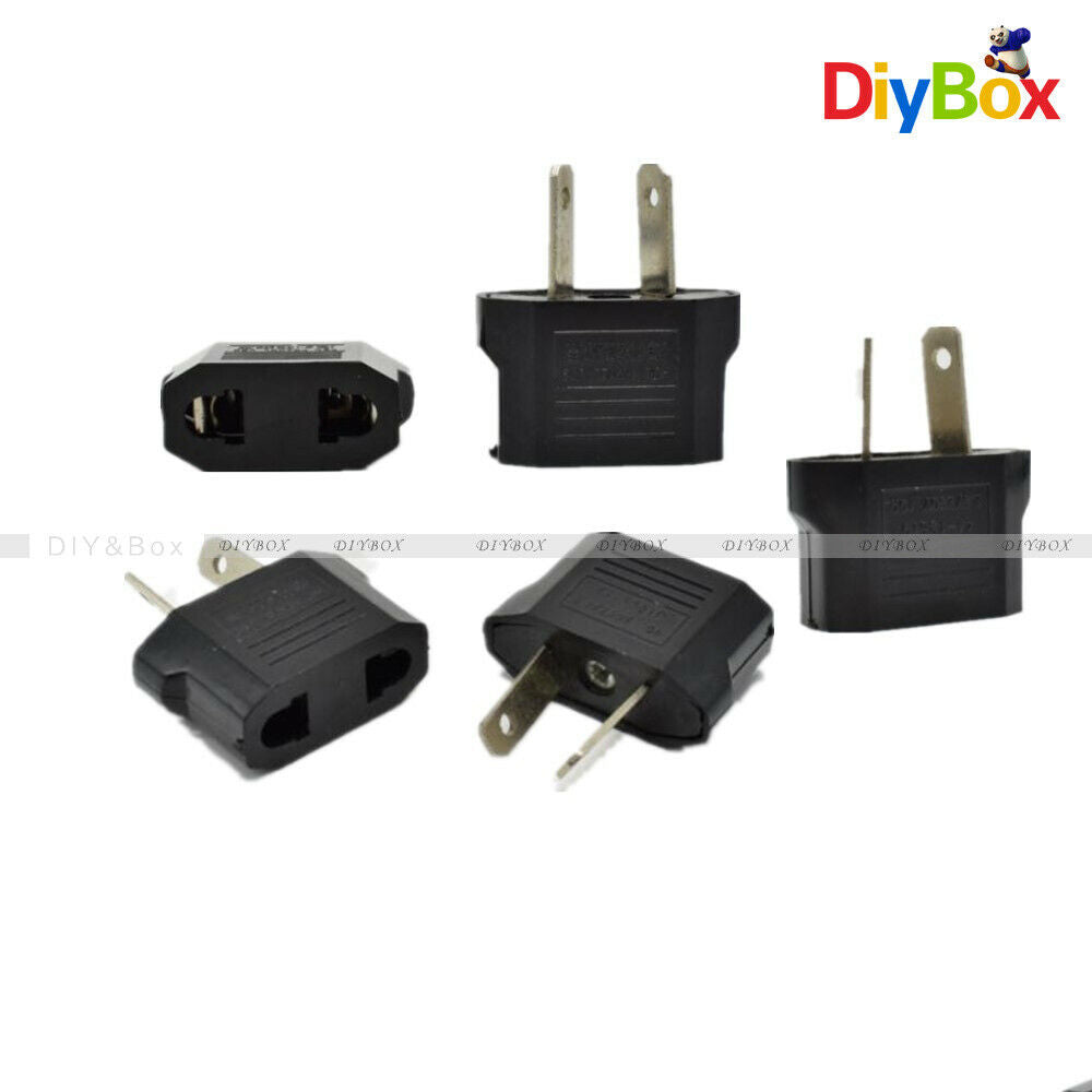 5PCS Black USA US To AU Charger Adapter Plug For Home Travel Power Convertor