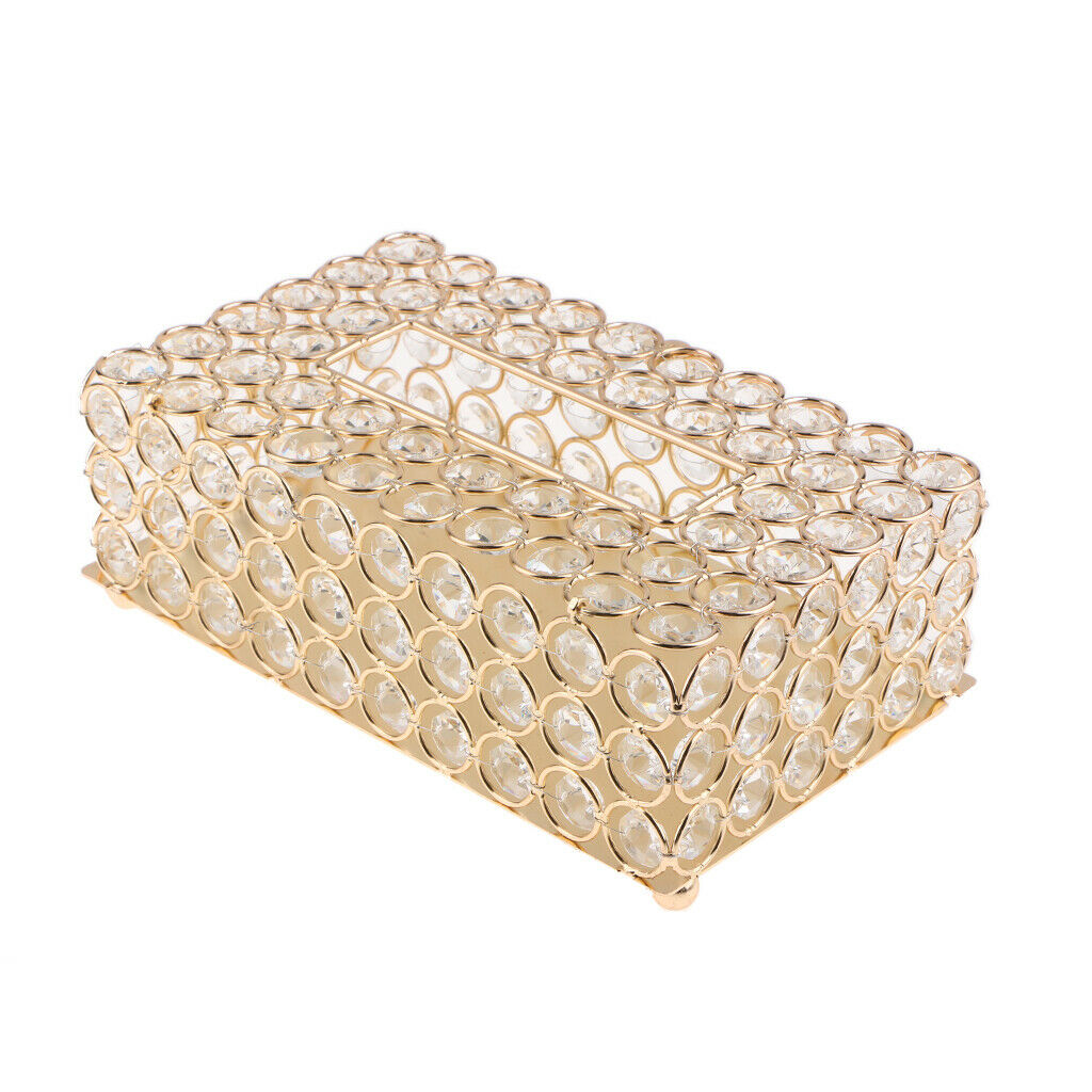 Crystal Tissue Paper Holder Bathroom Countertop Elegant For office Cafe
