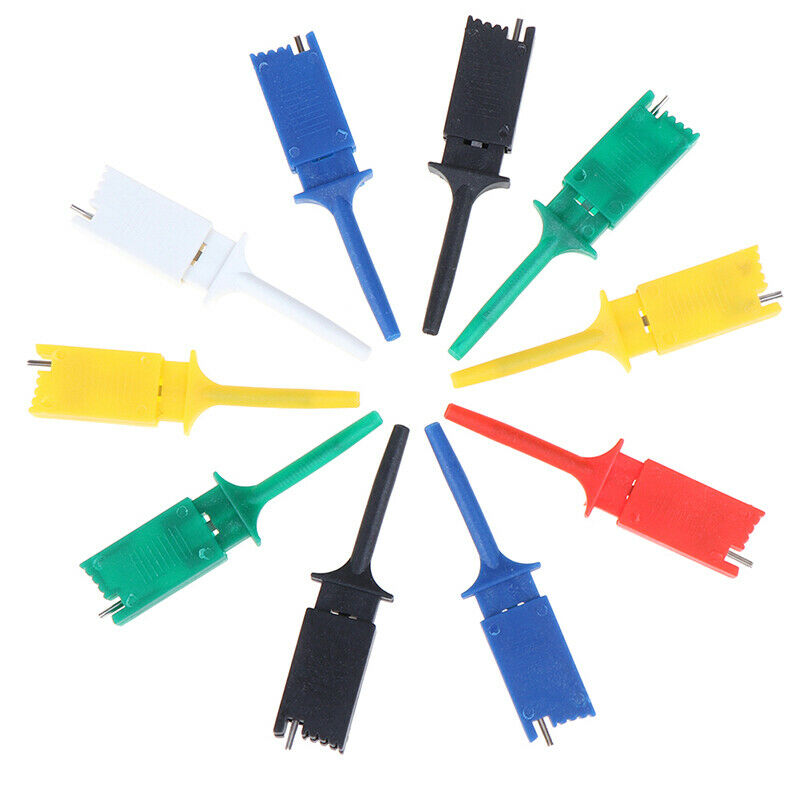 10pcs Test Hooks Clips for Measuring Instrument Test Clip Flat H DD