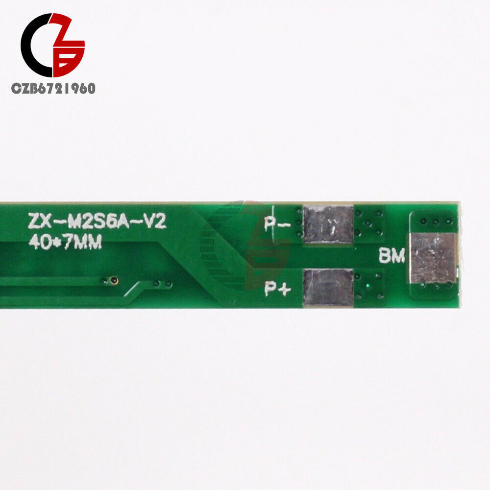 7.2V 6A Dual MOS 2S Polymer Lithium Battery Protection Board For 18650