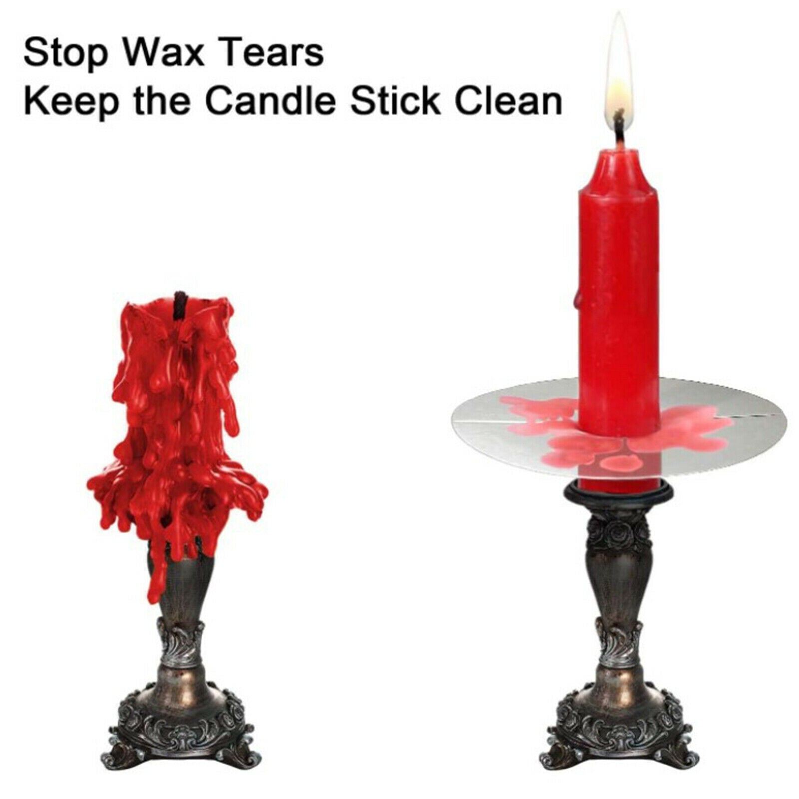 50-Pack Candles Drip Protectors Personal Protective Disk Parts for Ear Care