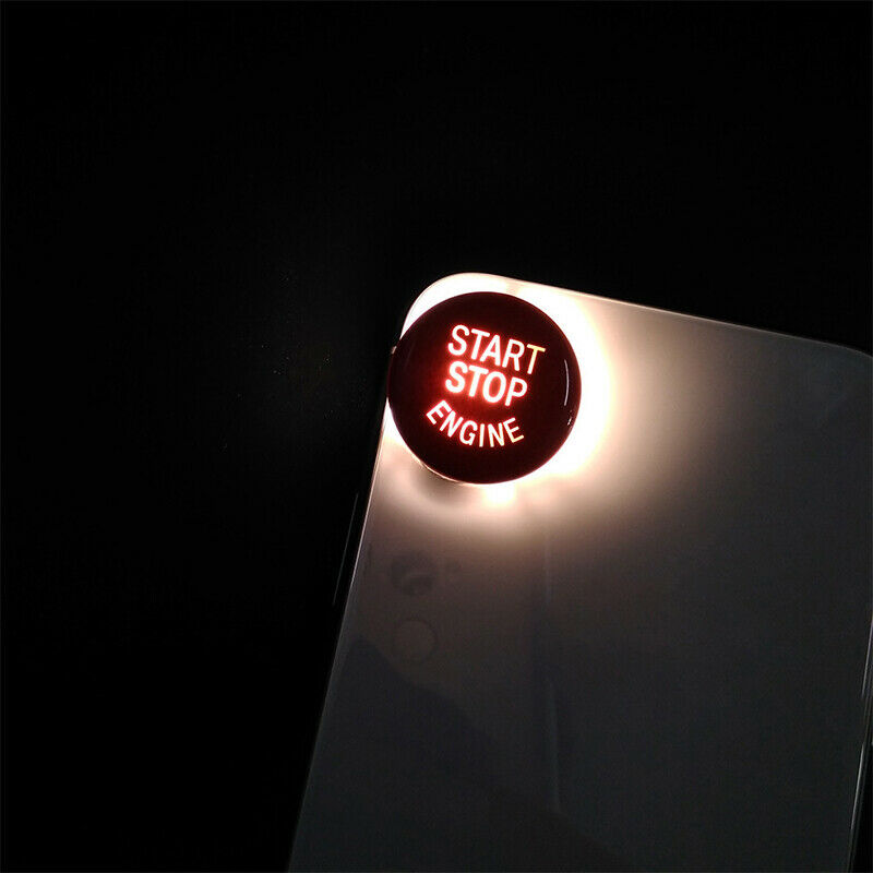 Car START Stop Engine Button Replace Cover Key Decor Ring Trim Cap Switch Kit