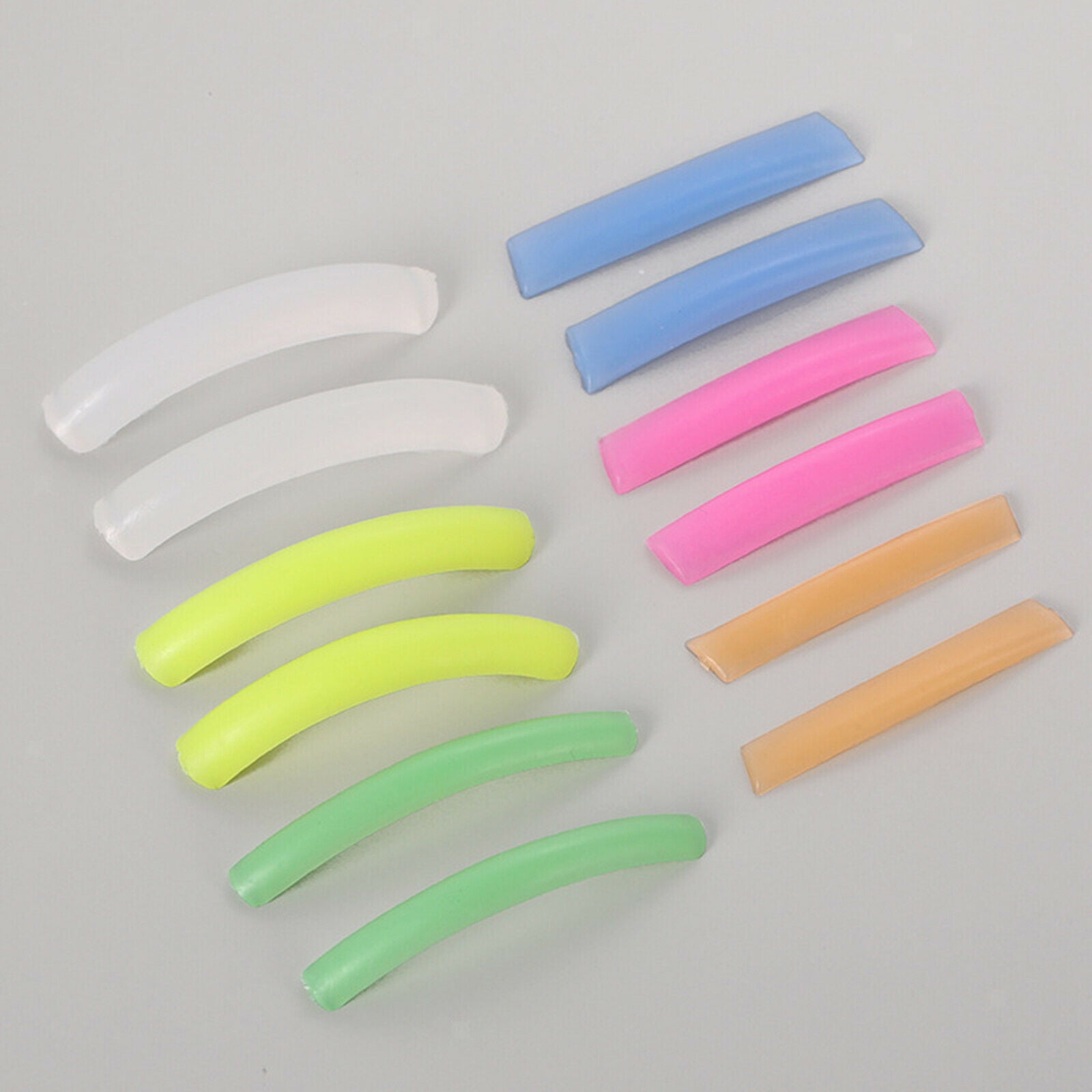 6 Pair Lash Perming Pads Colorful Reusable Curler Rods for Beauty Tool